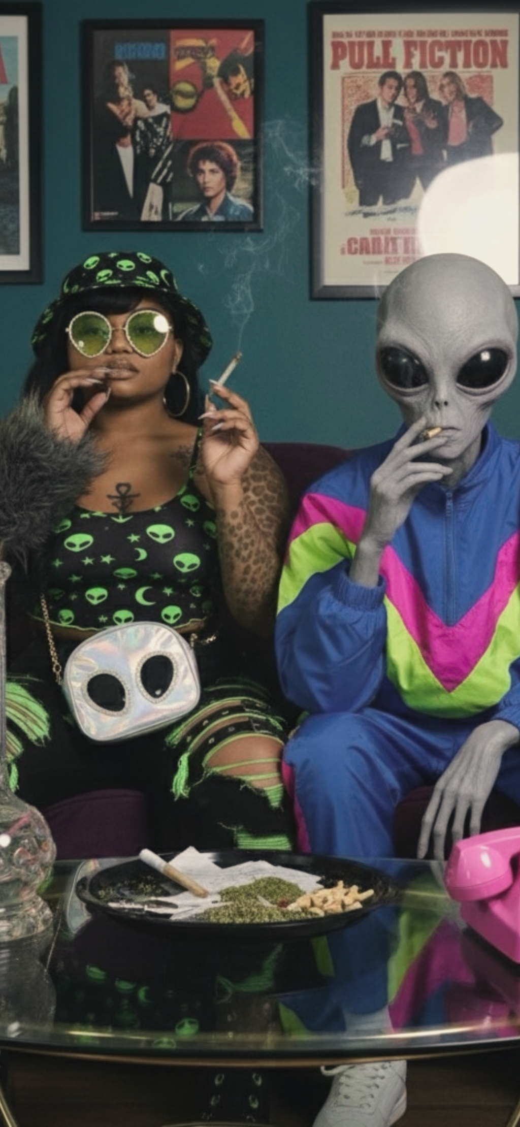Alien superstar 👽Heavyweight letterman jacket