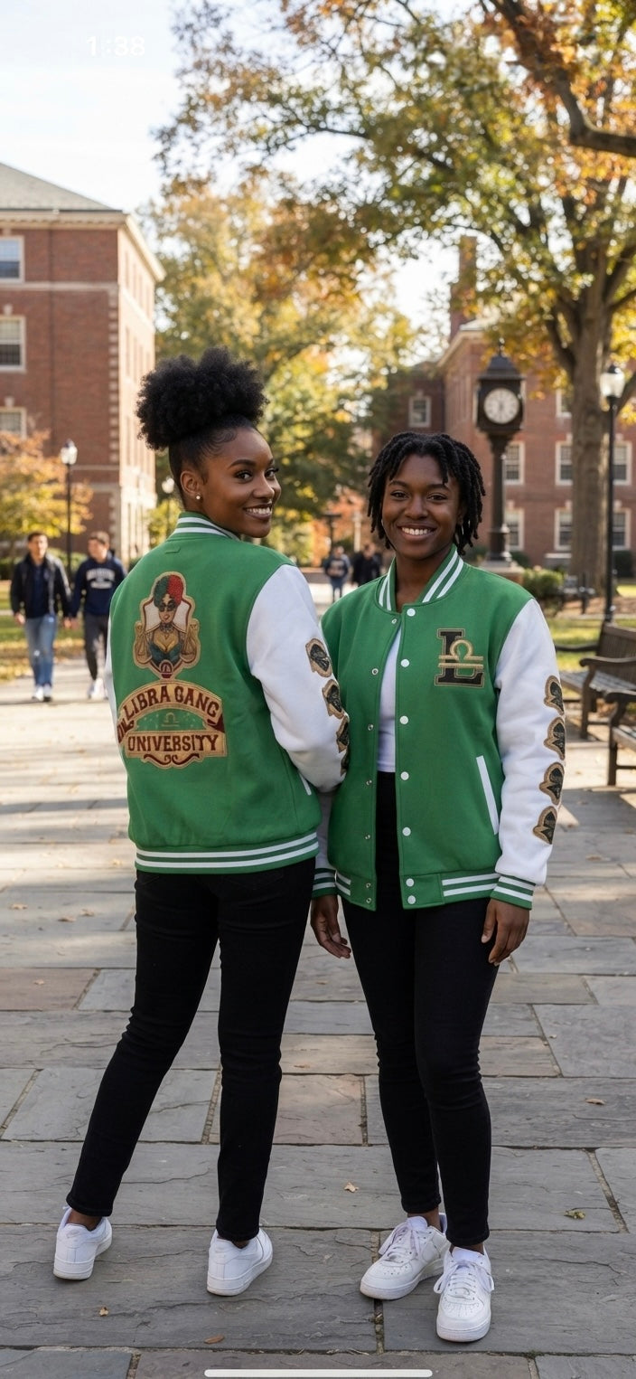 Libra Gang university ♎️Heavyweight letterman jacket