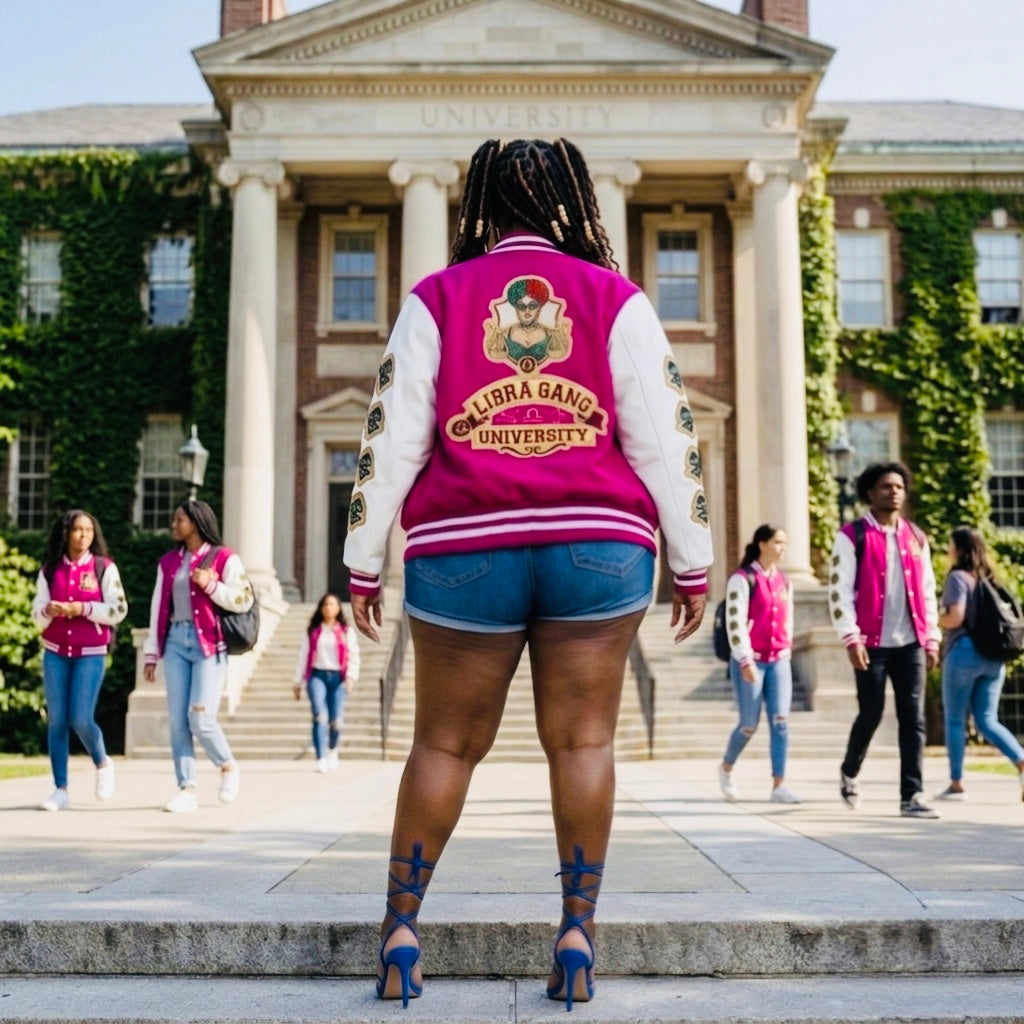 Libra Gang University ♎️♎️Heavyweight letterman jacket