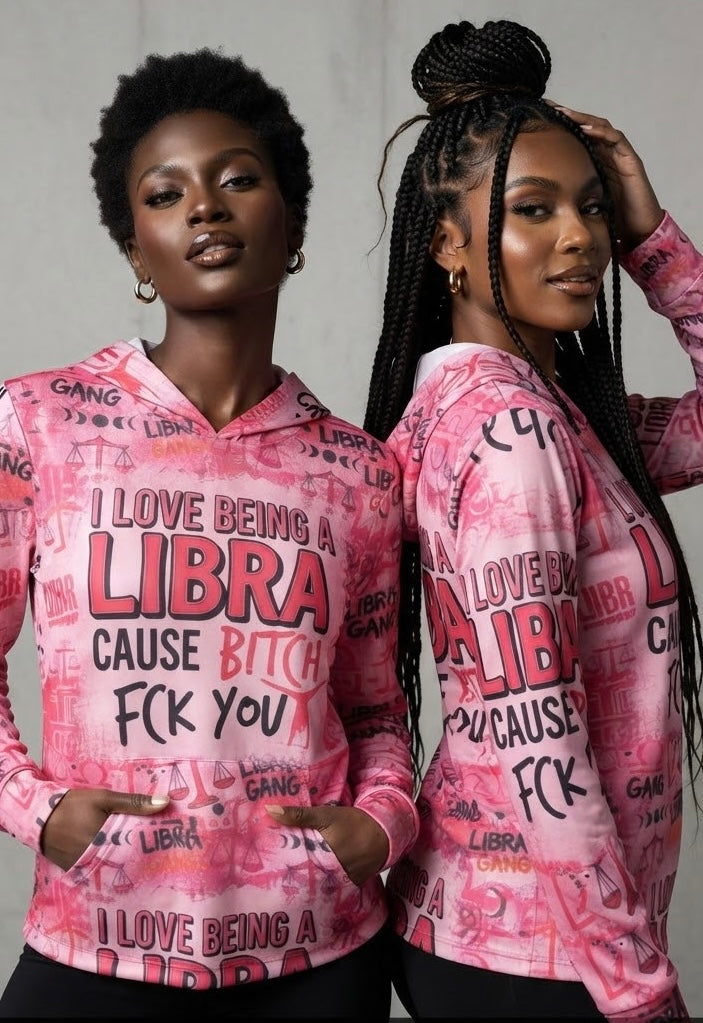 I love being a Libra Sports warmup hoodie